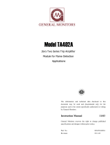 General Monitors TA402A Owner's manual