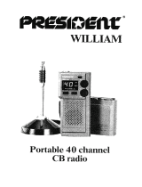 PRESIDENT WILLIAM Owner's manual