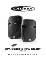 Caliber HPA603BT Owner's manual