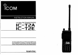ICOM IC-T2A T2E Owner's manual