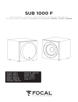 Focal Sub 1000 F User manual