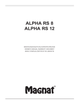 Magnat Audio Alpha RS 12 Owner's manual