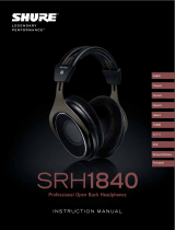 Shure SRH1840 User guide