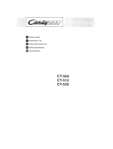 Candy CT 504 Owner's manual