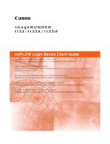 Canon imageRunner 1133 Owner's manual