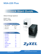 ZyXEL Communications NSA-220 Plus Quick start guide