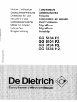 De Dietrich GG6134F2 Owner's manual