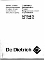 De Dietrich GW1304F1 Owner's manual