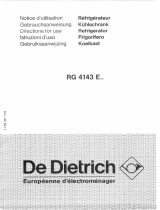 De Dietrich RG4143E7 Owner's manual