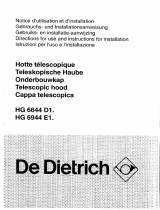 De Dietrich HG6645E1 Owner's manual
