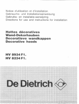 De Dietrich HV8234F1 Owner's manual