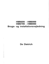 De Dietrich HM8999E2 Owner's manual