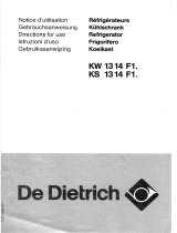 De Dietrich KW1314F1 Owner's manual