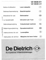 De Dietrich VZ9636U1 Owner's manual