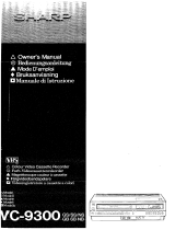 Sharp VC-9300 Owner's manual
