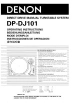 Denon DP-DJ101 Owner's manual