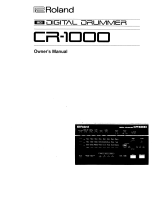 Roland CR-1000 Owner's manual