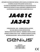 Genius JA343 JA481C Operating instructions