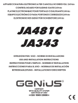 Genius JA343 JA481C Operating instructions
