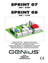 Genius SPRINT07 SPRINT08 Operating instructions