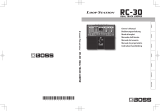 Boss RC-30 Dual Track Looper Owner's manual