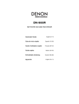 Denon Professional DN 900R Quick start guide