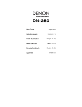 Denon Pro­fes­sional Denon DN-280 User manual