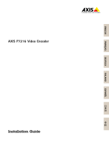 Axis P7216 User manual