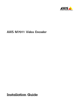 Axis M7011 User manual