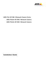Axis P3224-VE User manual