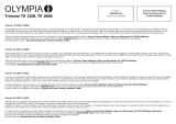 Olympia TR 4608 Owner's manual