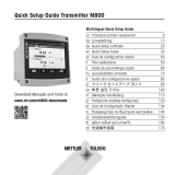 Mettler Toledo Transmitter M800Transmitter M800 Operating instructions
