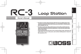 Boss RC-3 Loop Station Owner's manual