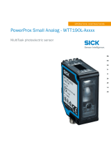 SICK PowerProx Small Analog - WTT190L-Axxxx Operating instructions