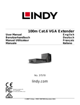 Lindy 100m Cat.6 VGA Extender User manual