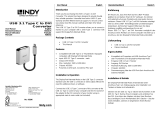 Lindy USB Type C to DVI Converter User manual
