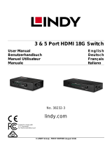 Lindy 3 Port HDMI 18G Switch User manual