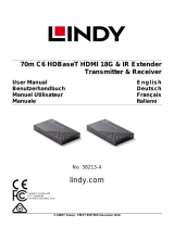 Lindy 70m Cat.6 HDMI 4K60, IR & RS-232 HDBaseT Extender User manual