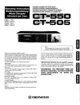 Pioneer CT-505 Owner's manual