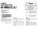 Aiwa AD-F 800E Owner's manual