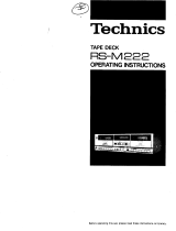 Technics RSM222 Owner's manual