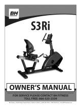 BH FITNESS S3Ri Owner's manual