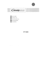 Candy CT-524 Owner's manual