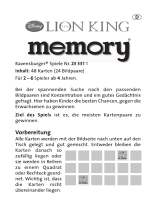 Ravensburger Lion King memory Owner's manual