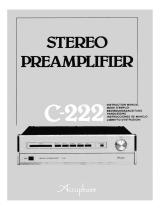 Accuphase C-222 Owner's manual