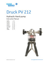 Baker Hughes Druck PV 212 User manual