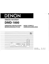 Denon DMD-1000 Operating Instructions Manual