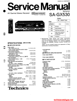 Technics SA-GX530 User manual