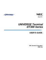 NEC DT300 Series User manual