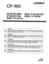 Juki CP-160 User manual